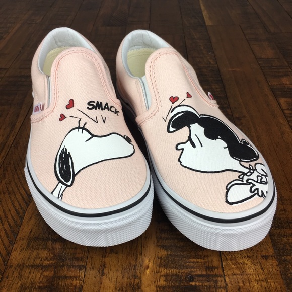 VANS X Peanuts Authentic Snoopy Women Size Men Skateboarding Shoes  Blue